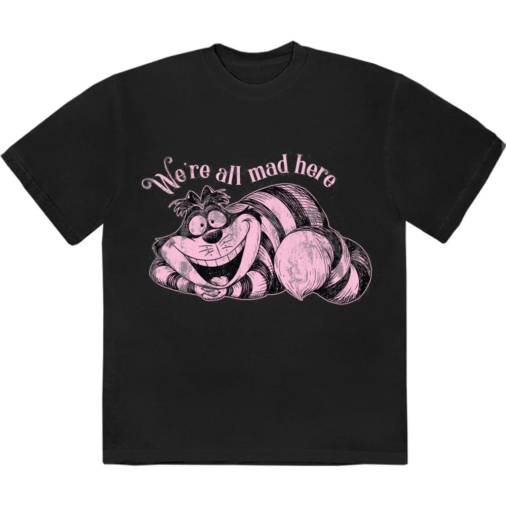 Disney - Alice In Wonderland - We're All Mad Here T-shirt Homme - Noir
